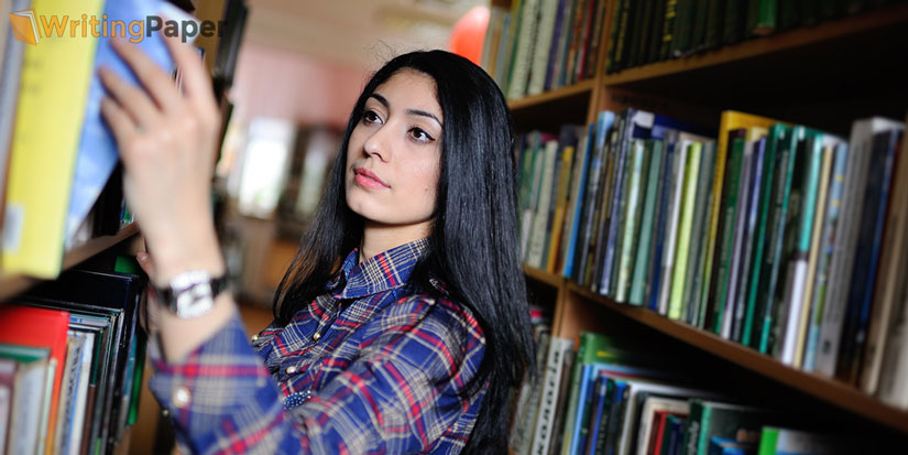 Student in a Library